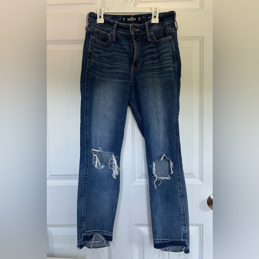Hollister high rise slim straight jeans